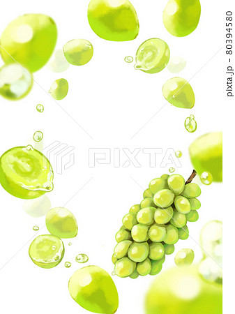 シャインマスカットのイラスト素材 シャインマスカットのイラスト素材