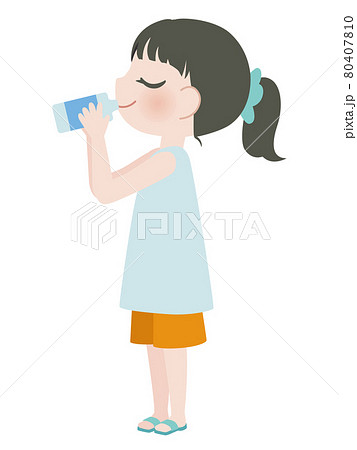 飲む 水 女性 オシャレのイラスト素材 飲む 水 女性 オシャレのイラスト素材