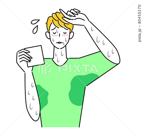 汗かきのイラスト素材 汗かきのイラスト素材