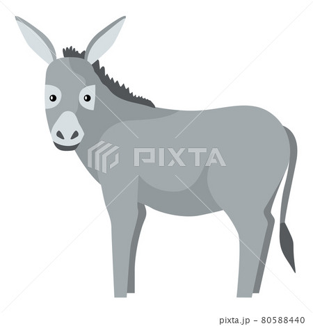 ロバ イラスト かわいいの写真素材