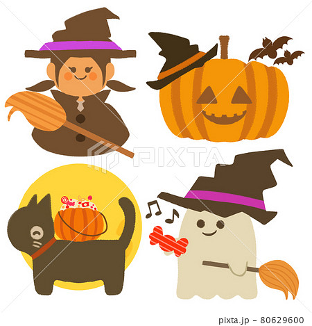 とんがり帽子 帽子 イラスト 魔女の帽子のイラスト素材