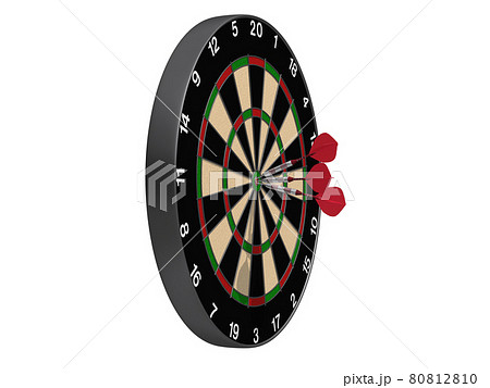 ダーツボードのイラスト素材