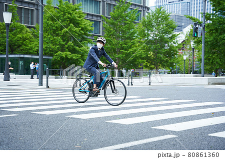 コミュニティ道路の写真素材