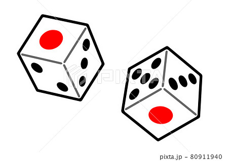 さいころのイラスト素材
