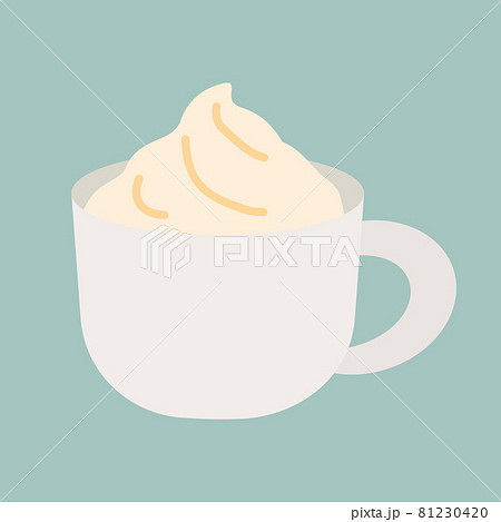 生クリーム ホイップクリーム かわいい アイコンのイラスト素材