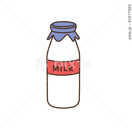 給食の牛乳のイラスト素材