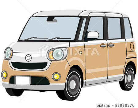 自動車 車 レトロ イラストの写真素材