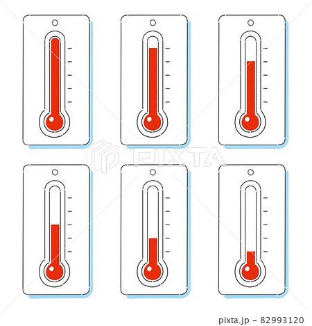 温度計 イラスト 下降 計測のイラスト素材