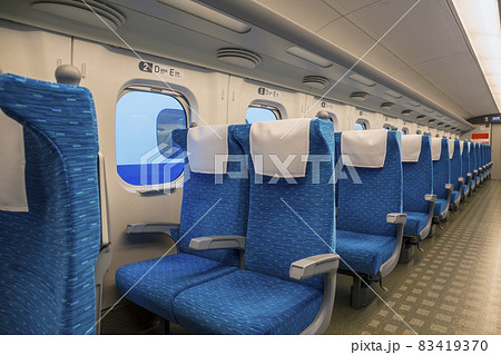 新幹線 車両 座席 シートの写真素材 - PIXTA