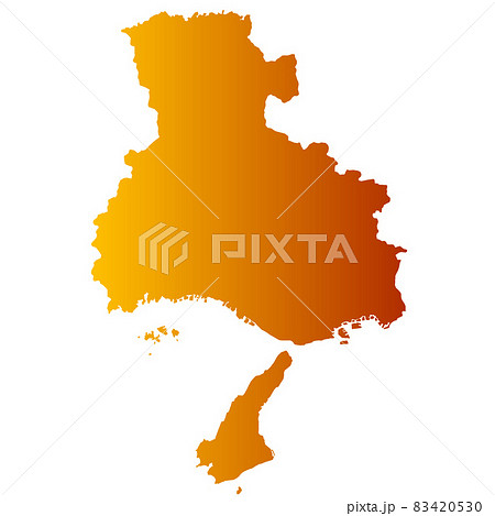 淡路島 地図の写真素材