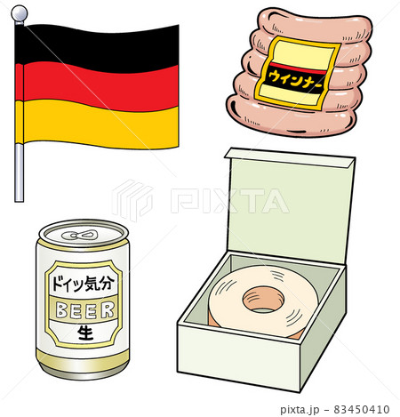 ドイツ料理のイラスト素材