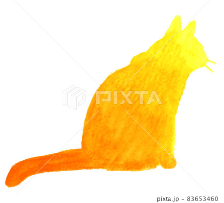 シルエット 猫 透過背景 イラストの写真素材 - PIXTA
