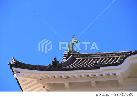 瓦屋根 シャチホコ 小田原城 屋根の写真素材 - PIXTA