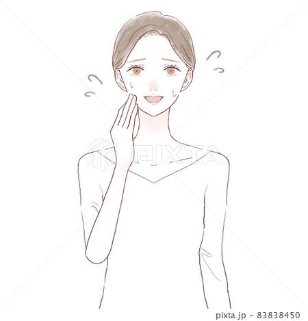苦笑いのイラスト素材 苦笑いのイラスト素材