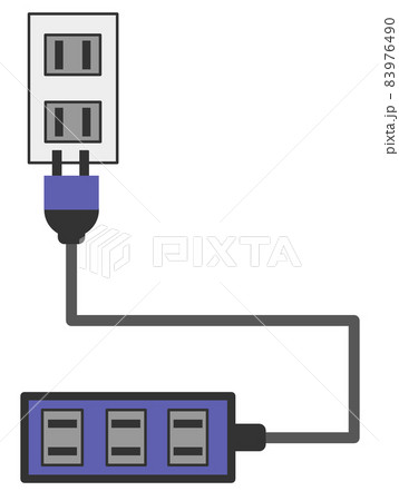 電源コードのイラスト素材