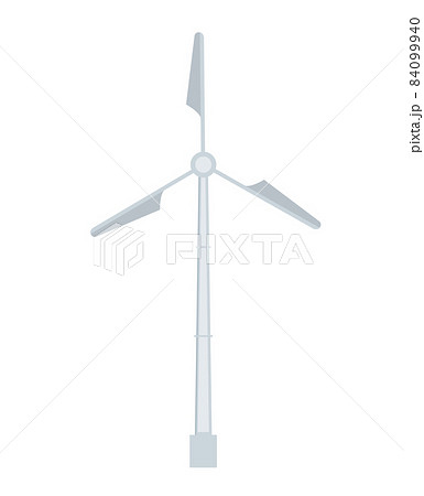 洋上風力発電のイラスト素材