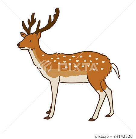 鹿 動物のイラスト素材