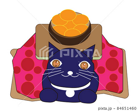 こたつ 冬 猫 動物のイラスト素材 こたつ 冬 猫 動物のイラスト素材