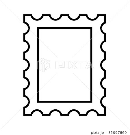 切手 郵便 白黒 郵便切手のイラスト素材 切手 郵便 白黒 郵便切手のイラスト素材