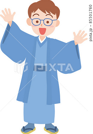 メガネ男子のイラスト素材