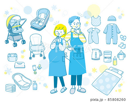 子供 赤ちゃん イラスト おしゃぶり かわいいのイラスト素材