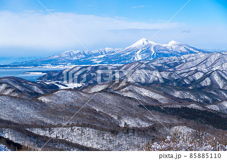 磐梯山 雪景色 福島県 猪苗代の写真素材 - PIXTA