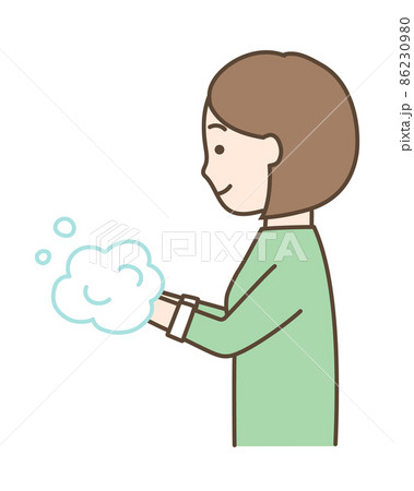手を洗うのイラスト素材