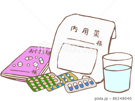 向精神薬のイラスト素材