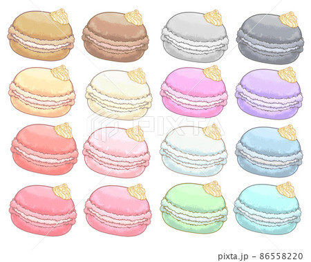マカロンのイラスト素材集 ピクスタ