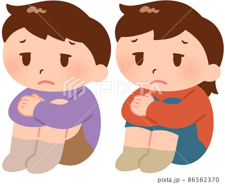 寂しい 孤独のイラスト素材集 ピクスタ