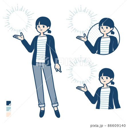 気功のイラスト素材