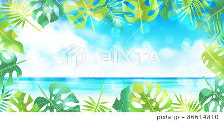 砂浜 ビーチのイラスト素材集 ピクスタ