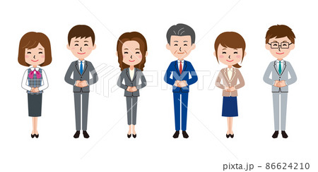 チームメンバーのイラスト素材