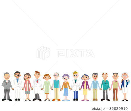 医師 看護師 チーム 医療のイラスト素材