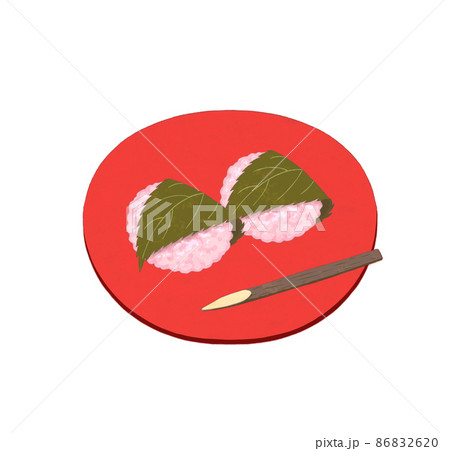 桜餅のイラスト素材
