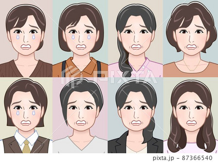 8人のイラスト素材