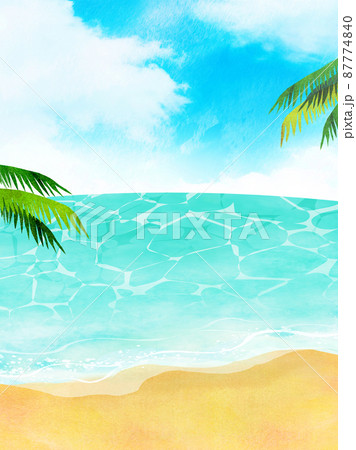 砂浜 ビーチのイラスト素材集 ピクスタ