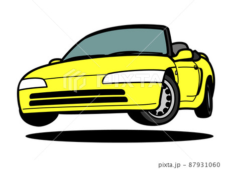 ホンダ ビート イラスト(ボディカラー全4色) オーバースペックな作り込みで究極の軽を目指したホンダ・ビートでドロ