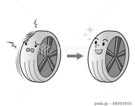 タイヤのイラスト素材