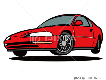 日本車 かっこいいのイラスト素材