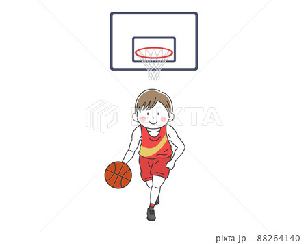 バスケ部のイラスト素材