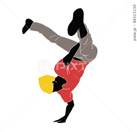 ダンサー かっこいいのイラスト素材