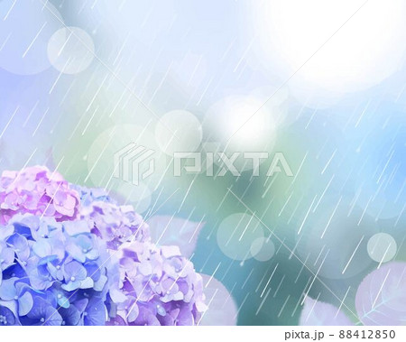 雨 傘 梅雨 美しいのイラスト素材