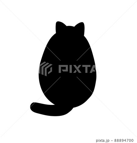猫 後ろ姿のイラスト素材
