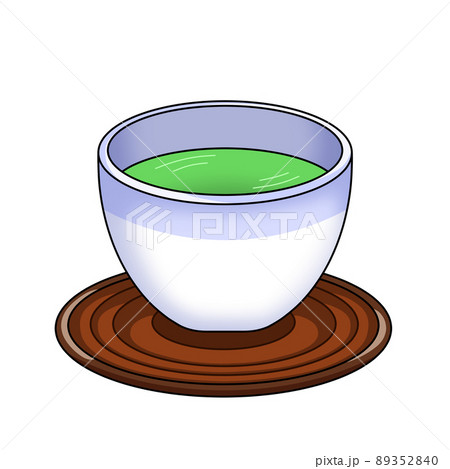 湯のみ 日本茶 お茶 受け皿のイラスト素材