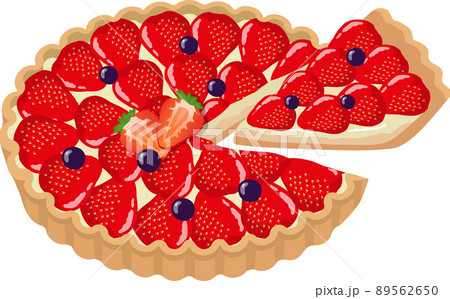 いちごタルトのイラスト素材