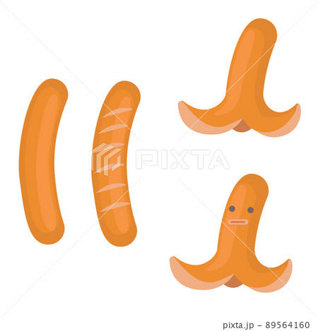たこさんウインナーのイラスト素材