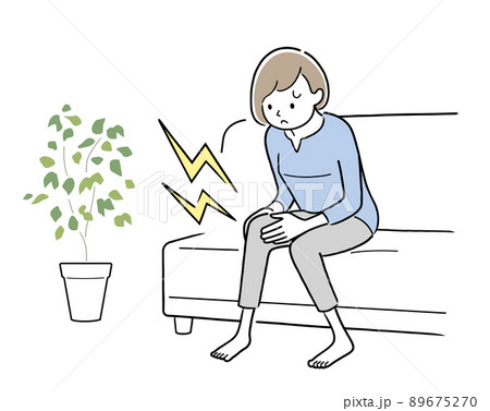 ソファー 座る 人 人物のイラスト素材