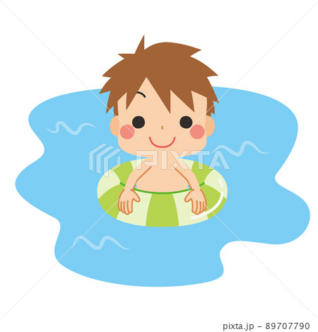 水遊びのイラスト素材