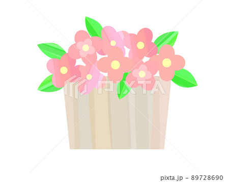 プランター 花のイラスト素材